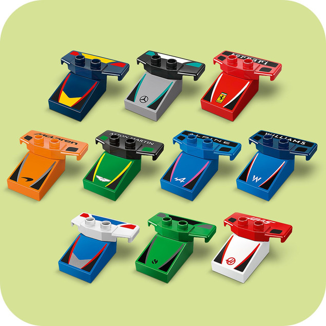 LEGO DUPLO Bolidy i Kierowcy F1 10445 Zestaw Wyścigowy dla Maluchów
