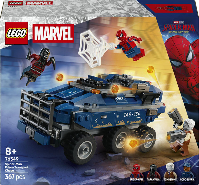 LEGO Marvel 76349 Pościg Spider-Mana za Więźniarką – 367 el.