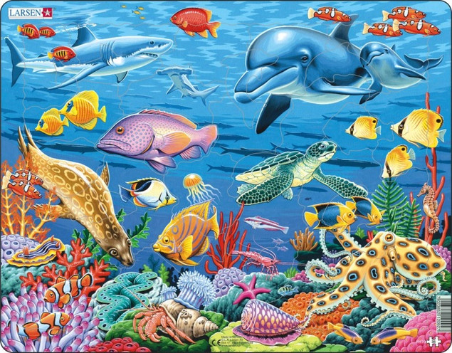 Puzzle Larsen 35 el. Rafa Koralowa | Układanka Podwodny Świat