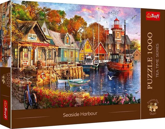 Puzzle 1000 elementów - Łódka i Morze | Trefl Premium Plus Quality