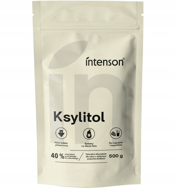 Intenson Ksylitol Cukier Brzozowy Naturalny Słodzik 500g