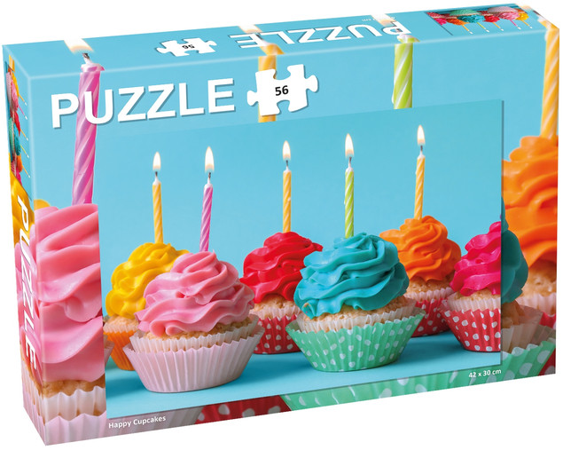 Puzzle Tactic 56 elementów Babeczki Cupcakes dla Dzieci 7+