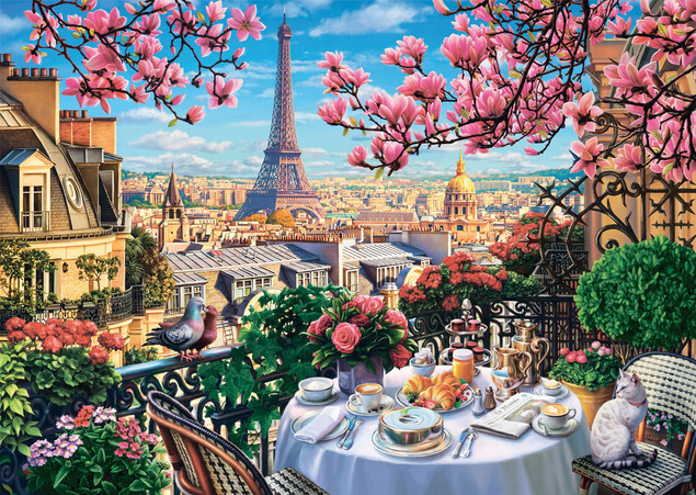 Puzzle Schmidt Spiele 1000 el. Śniadanie w Paryżu Premium Quality