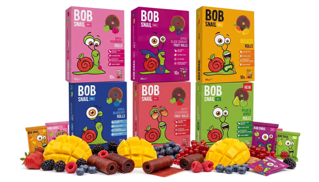 Rollsy Owocowe Mix Smaków Bob Snail Zestaw 5x100g