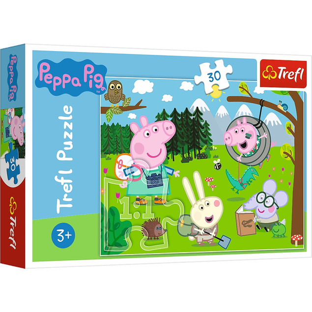 Puzzle 30 el. Świnka Peppa – leśna wyprawa (Trefl)