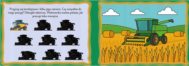 Zadanki i malowanki wodne: Pojazdy na wsi