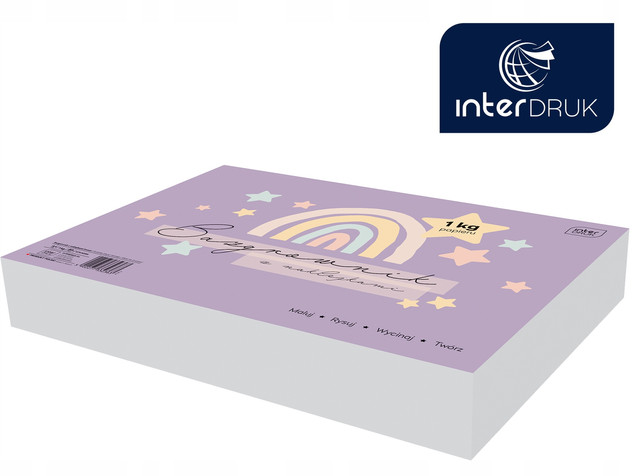 Blok Rysunkowy A4 Interdruk Sweet 200 Kartek 80g/m² z Naklejkami dla Dzieci