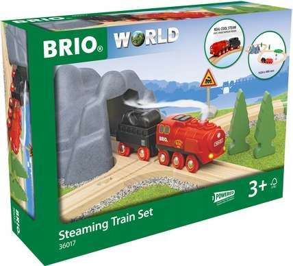 Brio Zestaw z kolejką na parę na baterie