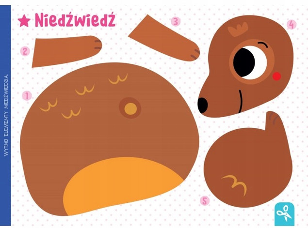 W lesie. Wycinam, naklejam, rysuję. Wycinanki edukacyjne