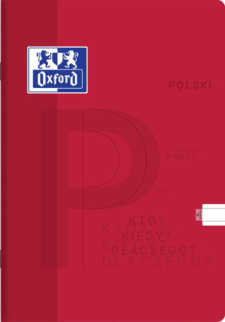 Zeszyt w linię A4 Oxford 60 kartek Język polski