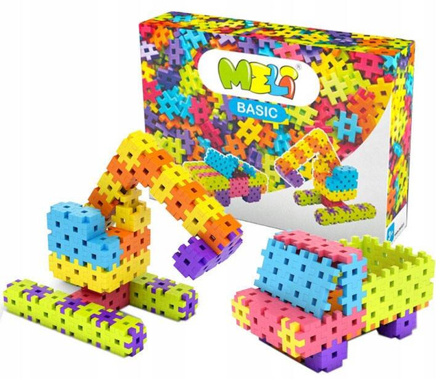 Meli Basic – klocki konstrukcyjne 300 elementów dla dzieci 3+