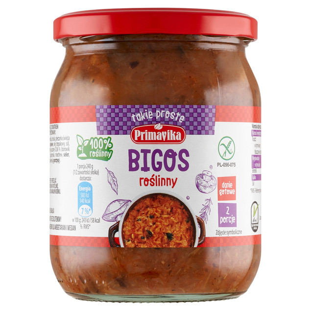 Bigos Primavika wegetariański wegański bezglutenowy 742 g