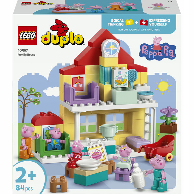 LEGO DUPLO Świnka Peppa Dom rodzinny 10467 – Zabawa z Całą Rodziną