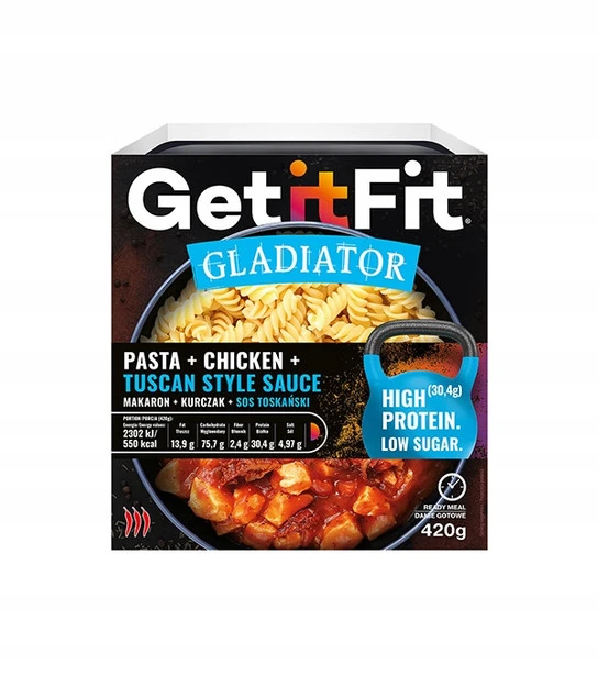 Makaron z kurczakiem i sosem toskańskim Get It Fit 420 g