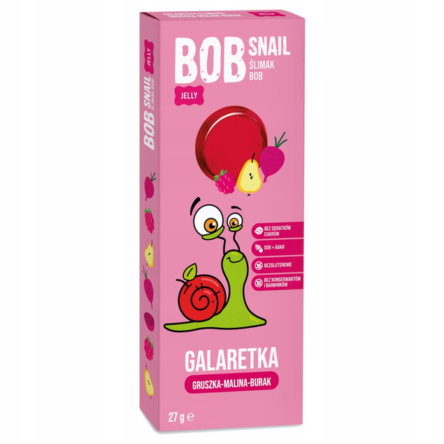 Galaretki Owocowe Bez Cukru Bob Snail 27g