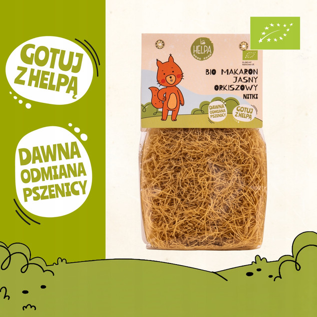 Bio Makaron Jasny Orkiszowy Nitki 250 g