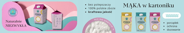 Mąka pszenna tortowa typ 450 Młyn Mazurki 750g w kartoniku