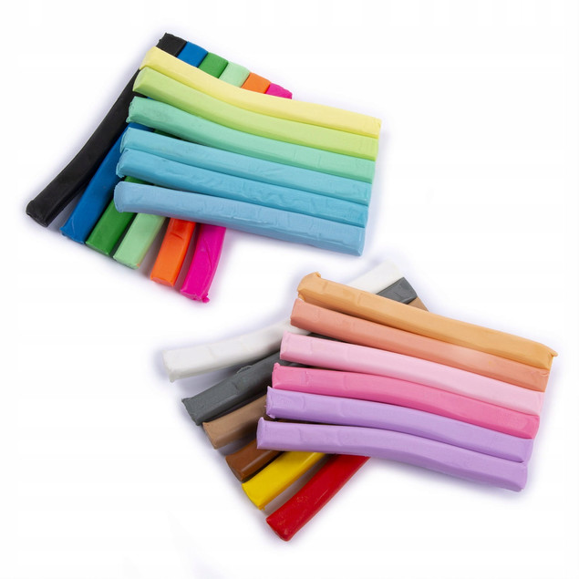 ZESTAW KIDEA PLASTELINA NEONOWA + PASTELOWA 48SZT.