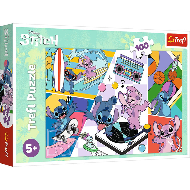 Puzzle 100 Układanka Disney LILO I STITCH Bajka Kosmita Stworek 5+ Trefl