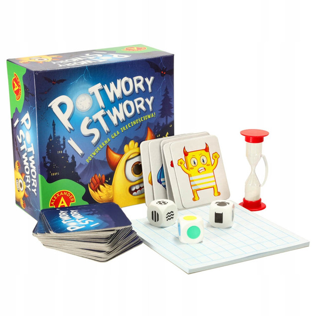 Potwory i Stwory Gra Karciana Zręcznościowa Refleks 5+ Alexander 2435