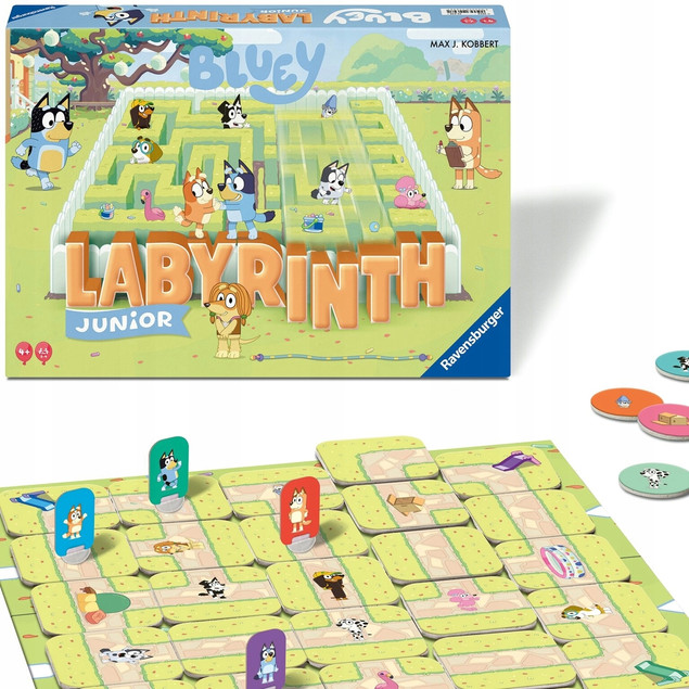 Gra planszowa Ravensburger Labyrinth Junior Bluey