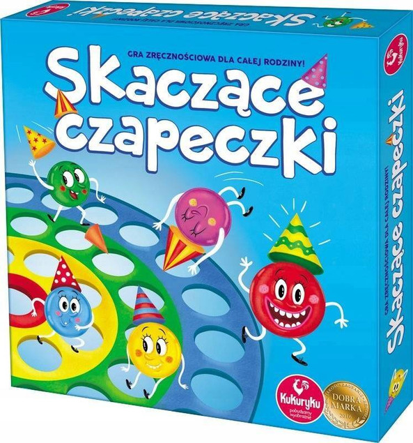 Skaczące Czapeczki Gra Planszowa Kukuryku