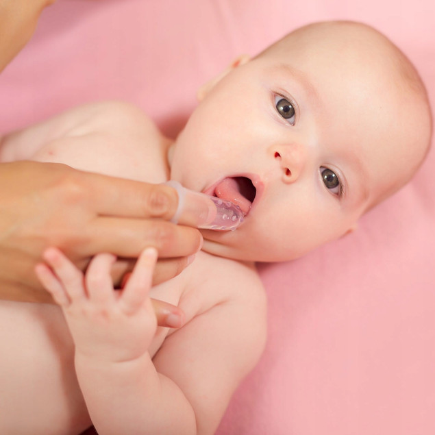 BOCIOLAND Szczoteczka Do Zębów i Dziąseł Silikonowa Masażer Dla Niemowląt