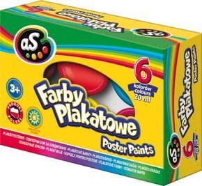 Farby plakatowe 6 kol 20ml