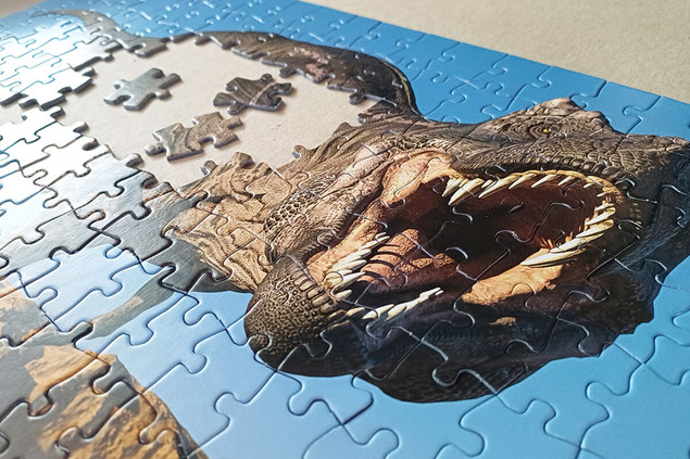Puzzle Tactic 200 elementów Tyrannosaurus Rex Dinozaur