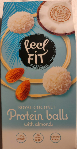 Kulki kokosowe Feel Fit proteinowe z migdałem 63g
