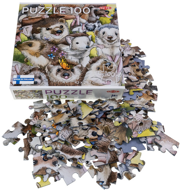 Puzzle Tactic 100 Jeże (Hedgehogs)