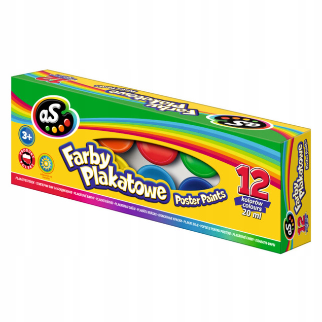 Farby Plakatowe Astra 12 szt. x 20 ml