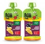 2x BOB SNAIL Smoothie BANAN Czarna PORZECZKA Bez Dodatku Cukru Mus 120g