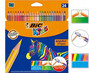 Kredki Kids Eco Evolution Stripes 24 kolory BIC