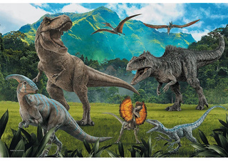 Puzzle 100 Układanka Park Jurajski DINOZAURY Gady Tyranozaur 5+ Trefl 16441