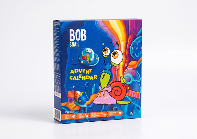 Bob Snail Kalendarz Adwentowy ze słodyczami i zabawkami 117 g