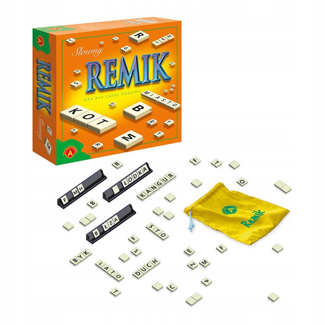 Remik Słowny De Lux Gra Rodzinna Słowna 8+ Alexander 0368