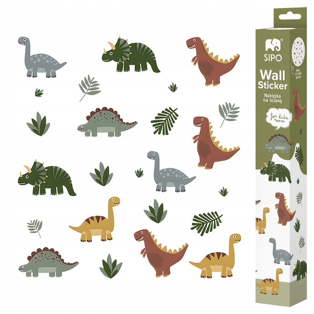 Naklejki Samoprzylepne Dinozaury Na Ścianę Sufit Do Pokoju Dziecka
