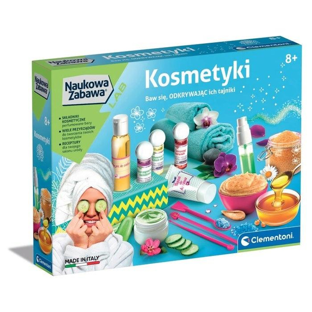 Fabryka Kosmetyków Dla Dzieci Spa Naukowa Zabawa 8+ Clementoni