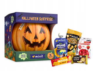 MIXIT Halloweenowa Dynia Pełna Łakoci HALLOWEEN Mix Smaków 9 Przekąsek 333g