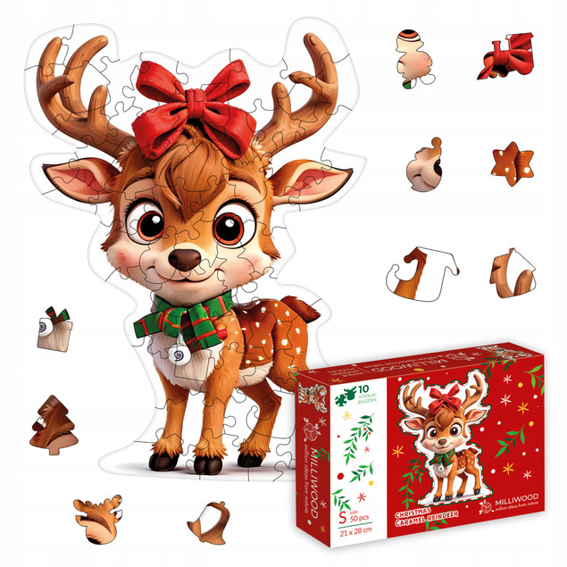 Puzzle Alexander 50 elementów Caramel Reindeer