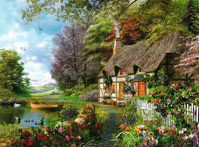 Puzzle 1000 elementów. Góry Tęczowe Ravensburger