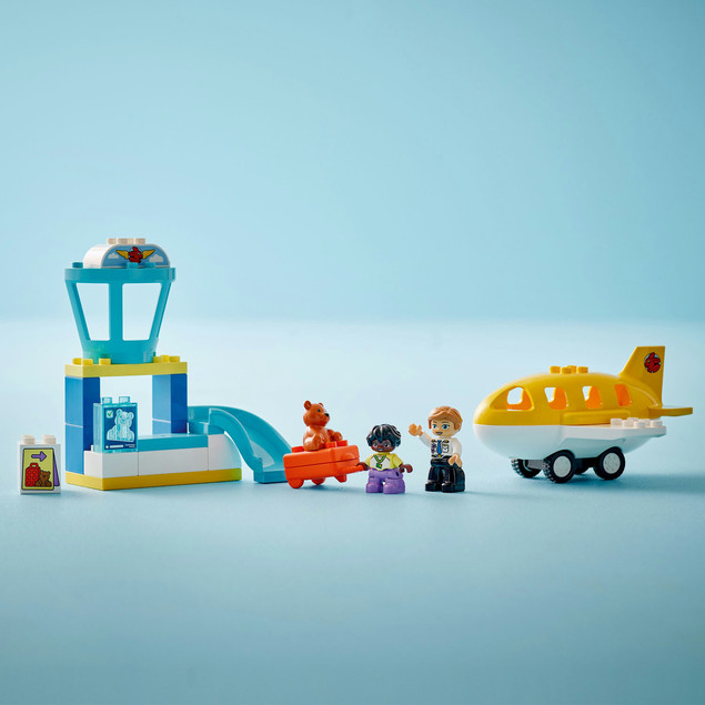 LEGO DUPLO 10443 Pierwszy Raz na Lotnisku Samolot Terminal Bagaż