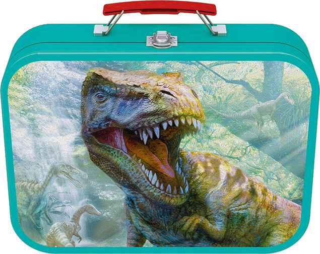 Puzzle Dinozaury 2x60 + 2x100 Schmidt Spiele w Metalowej Walizce