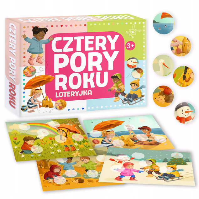 Gra planszowa Loteryjka Cztery pory roku 3+ Kangur Edukacyjna
