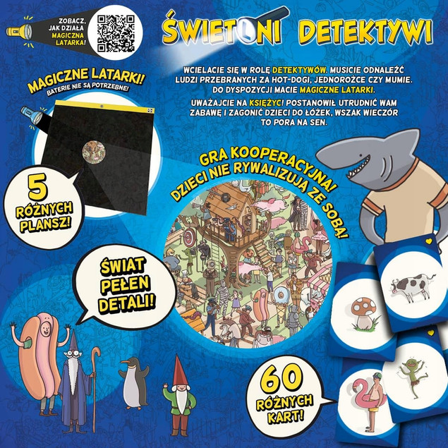 ŚWIETLNI DETEKTYWI Gra Planszowa Rodzinna 6+ Nasza Księgarnia