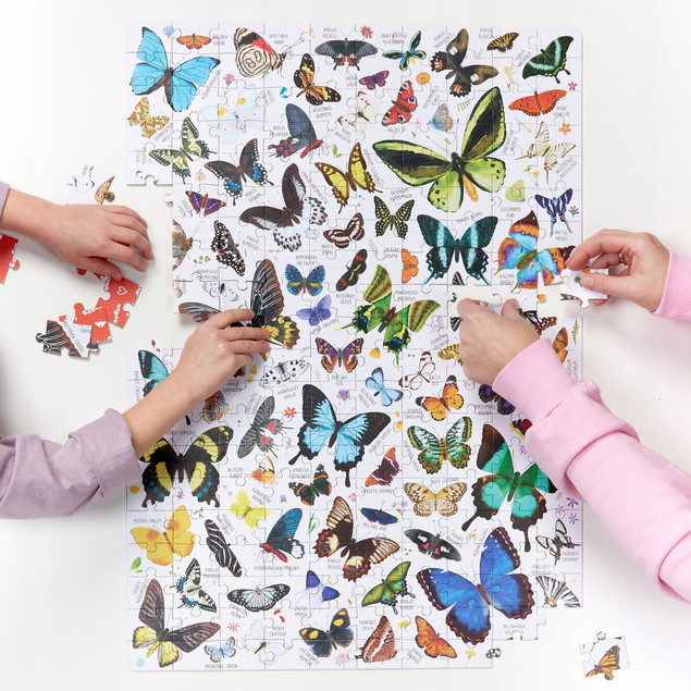 Puzzlove CzuCzu Puzzle MOTYLE 200 elementów dla dzieci 7+ lat Edukacyjne