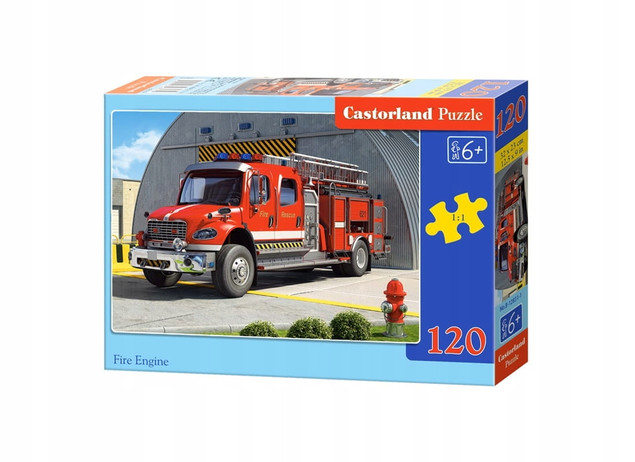 Puzzle 120 Układanka Samochód WÓZ STRAŻACKI Straż Pożarna 6+ Castorland
