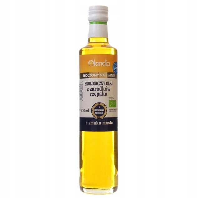 Olandia Olej rzepakowy o smaku masła eko 500 ml