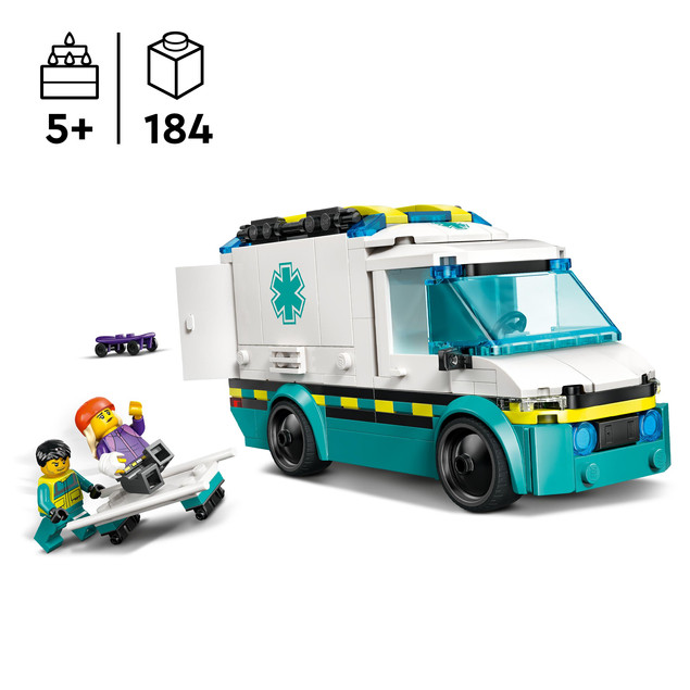 LEGO City 60451 Ambulans Ratunkowy z Minifigurkami